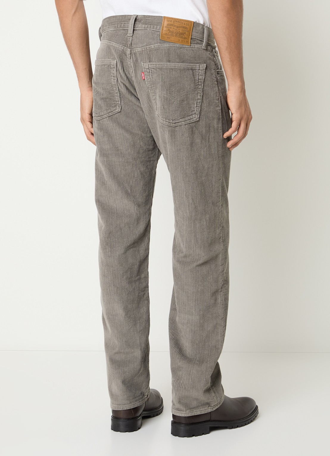 Levi's 555 straight leg jeans met gekleurde wassing - achterkant 5 grijs