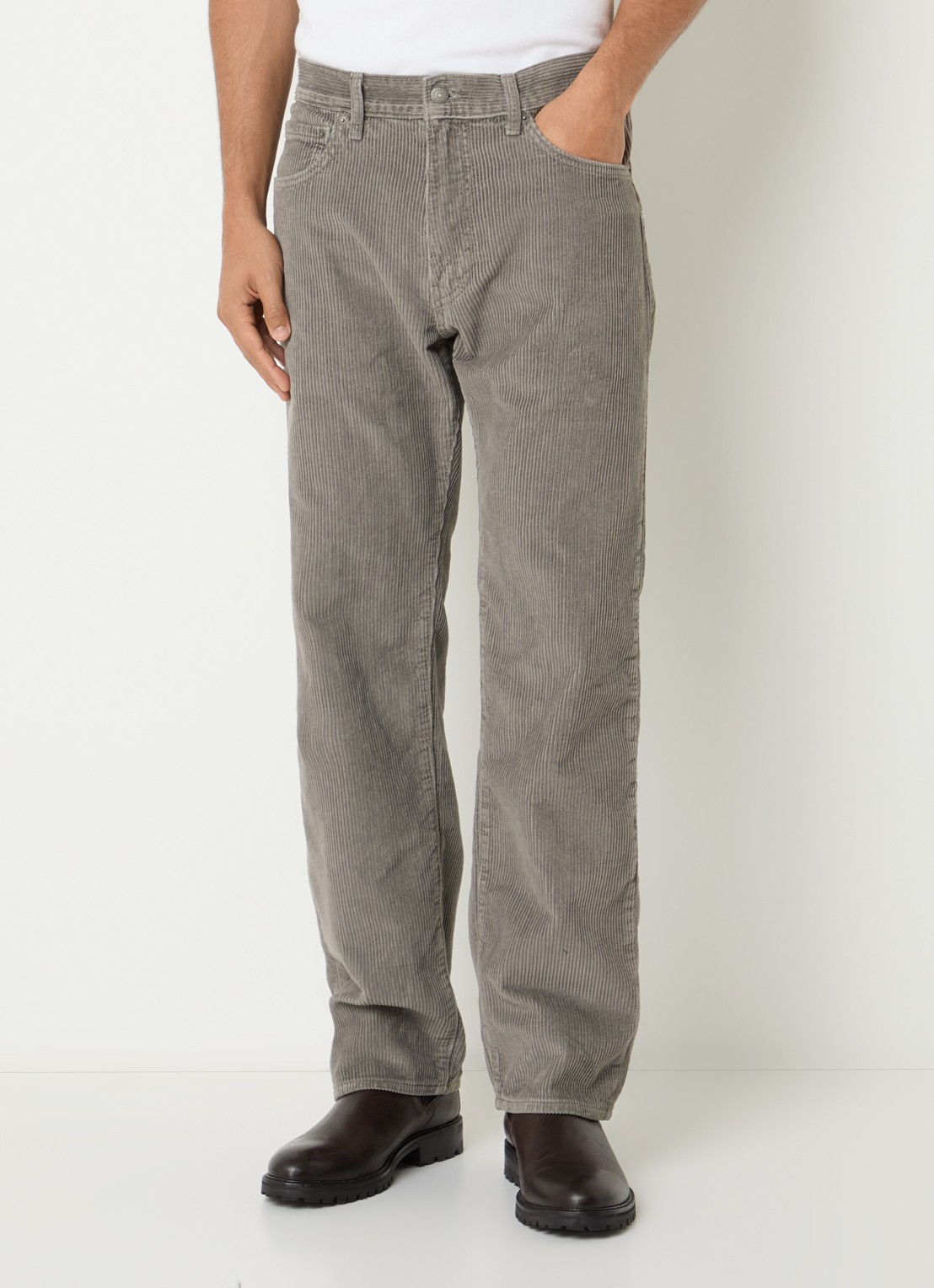 Levi's 555 straight leg jeans met gekleurde wassing - detail grijs