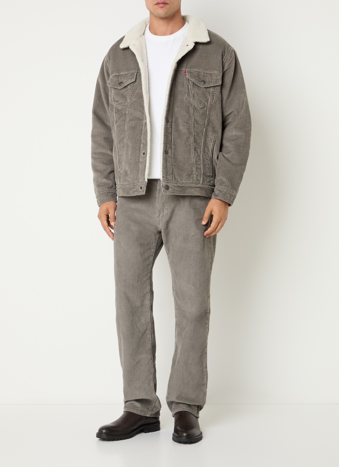 Levi's 555 straight leg jeans met gekleurde wassing - voorkant 4 grijs