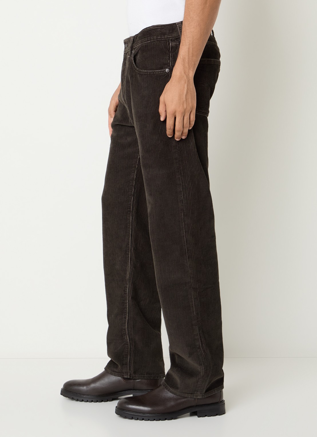 Levi's 555 straight leg jeans met gekleurde wassing - detail 5 donkerbruin