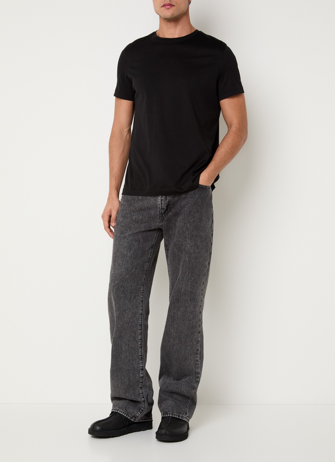 Levi's 567 loose fit jeans met gekleurde wassing - voorkant 4 donkergrijs
