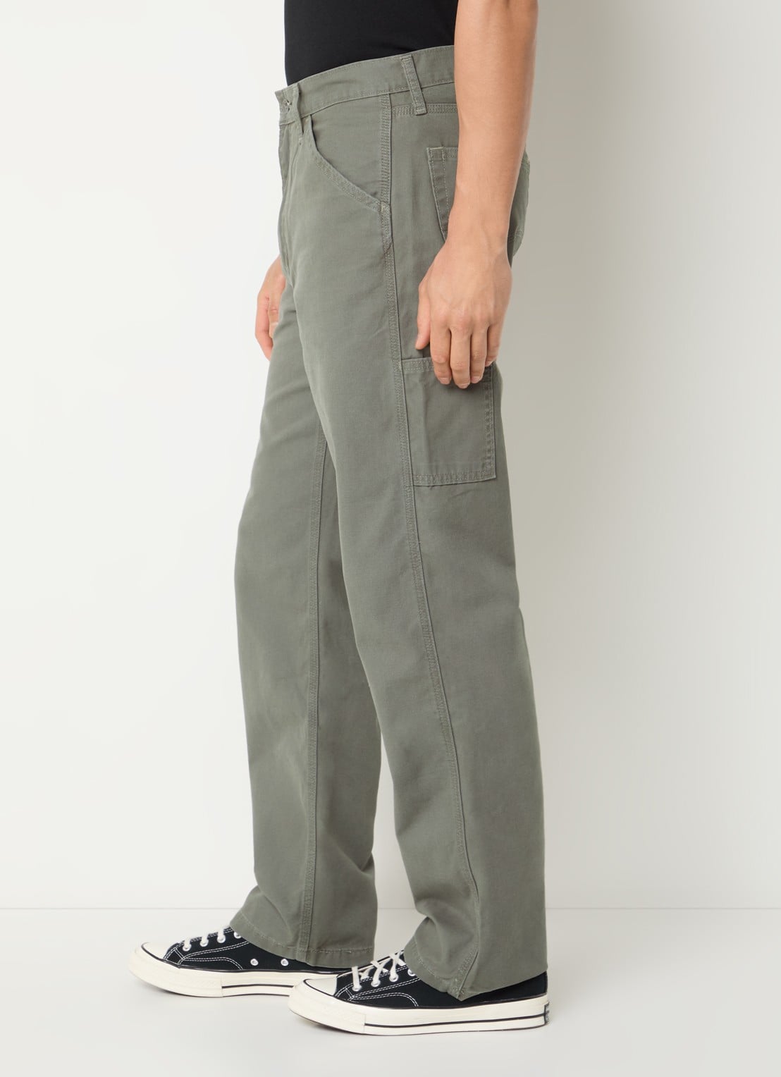 Levi's 568 loose fit cargobroek met steekzakken - detail 3 olijfgroen