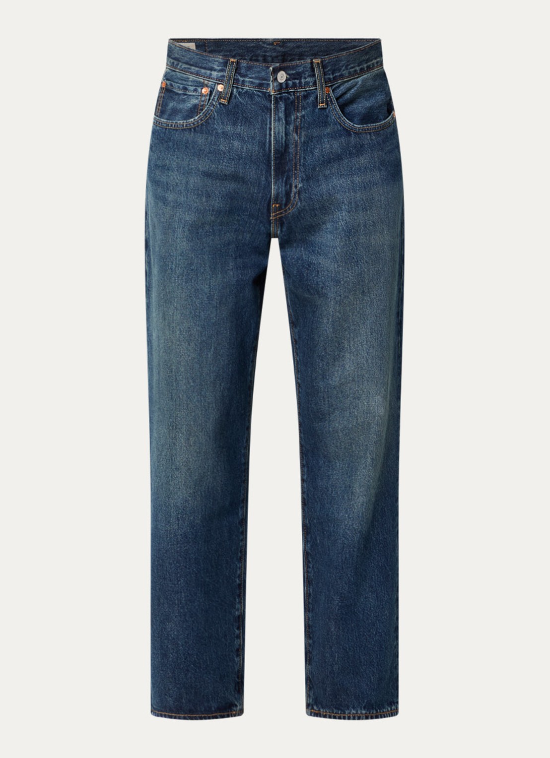 Levi's 568 loose fit jeans met donkere wassing en steekzakken - voorkant indigo