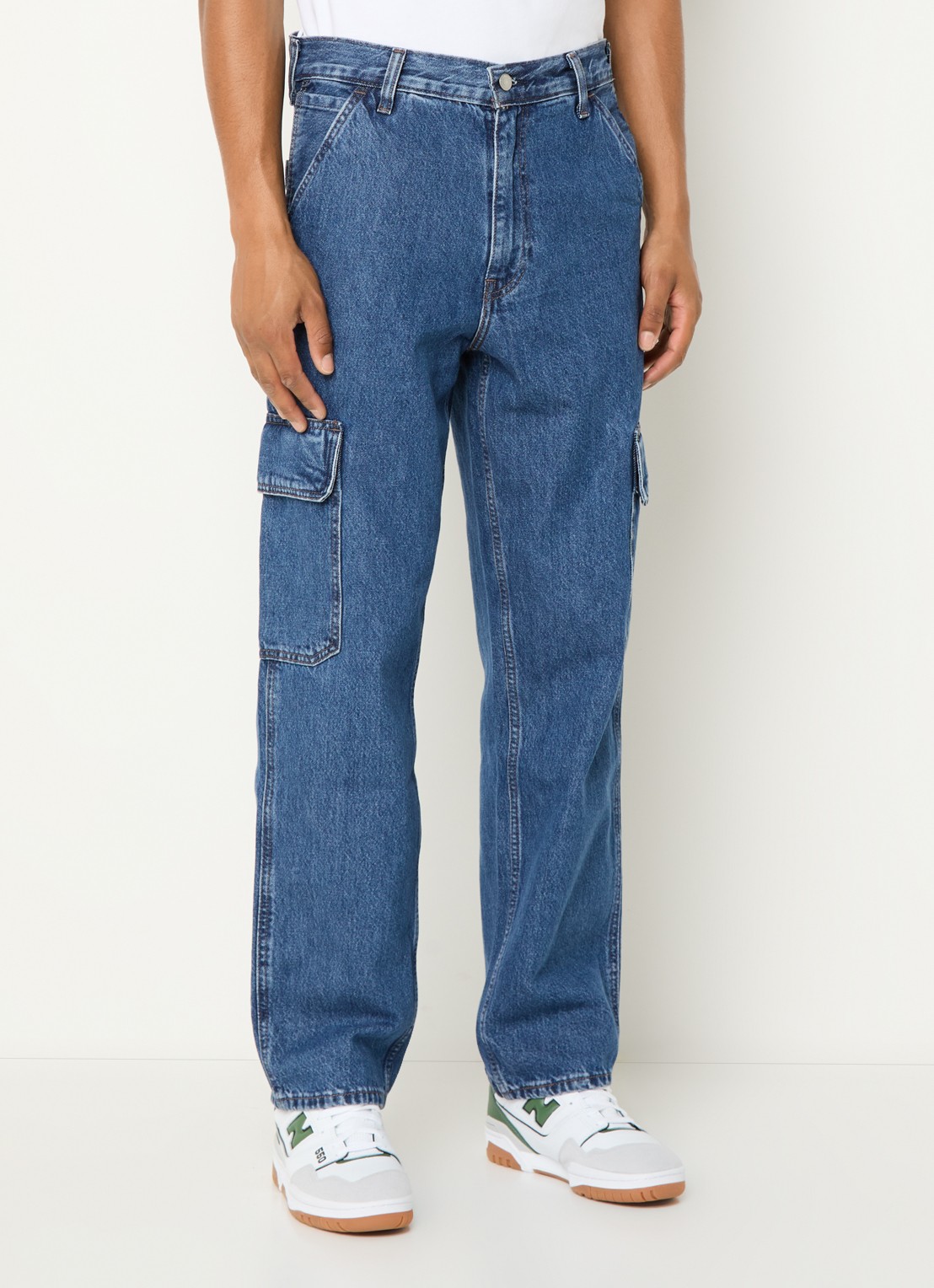 Levi's 568 loose fit jeans met donkere wassing - detail 2 indigo