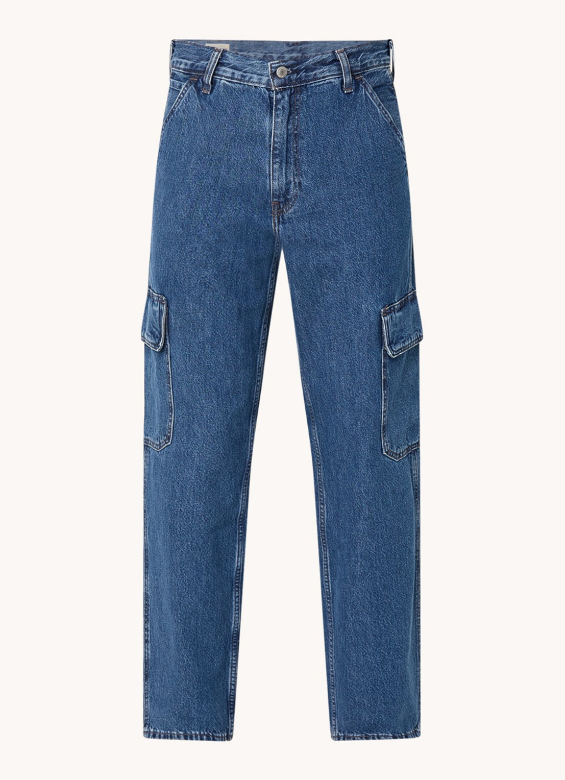Levi's 568 loose fit jeans met donkere wassing - voorkant 4 indigo