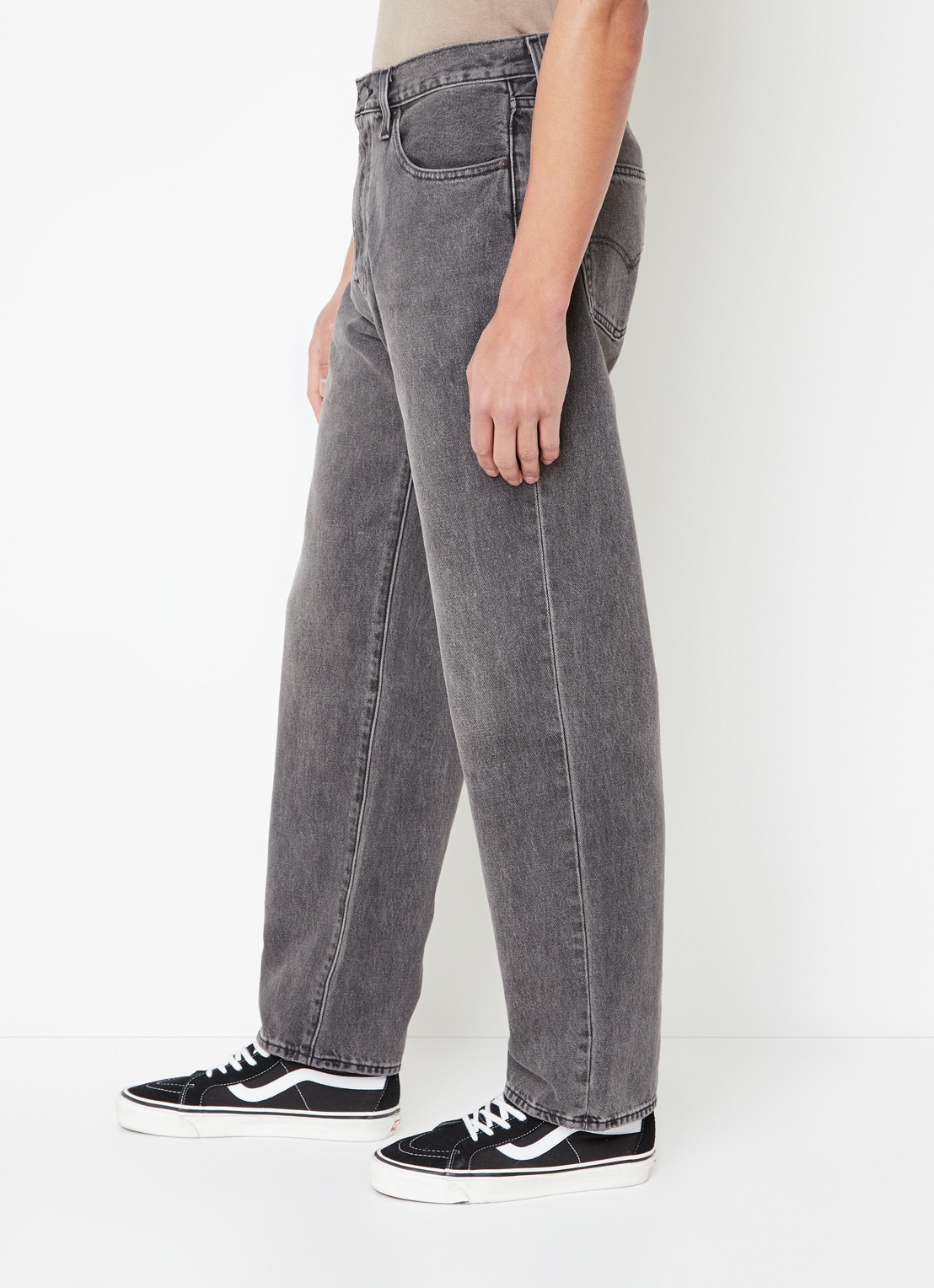 Levi's 568 loose fit jeans met gekleurde wassing - detail 4 grijs