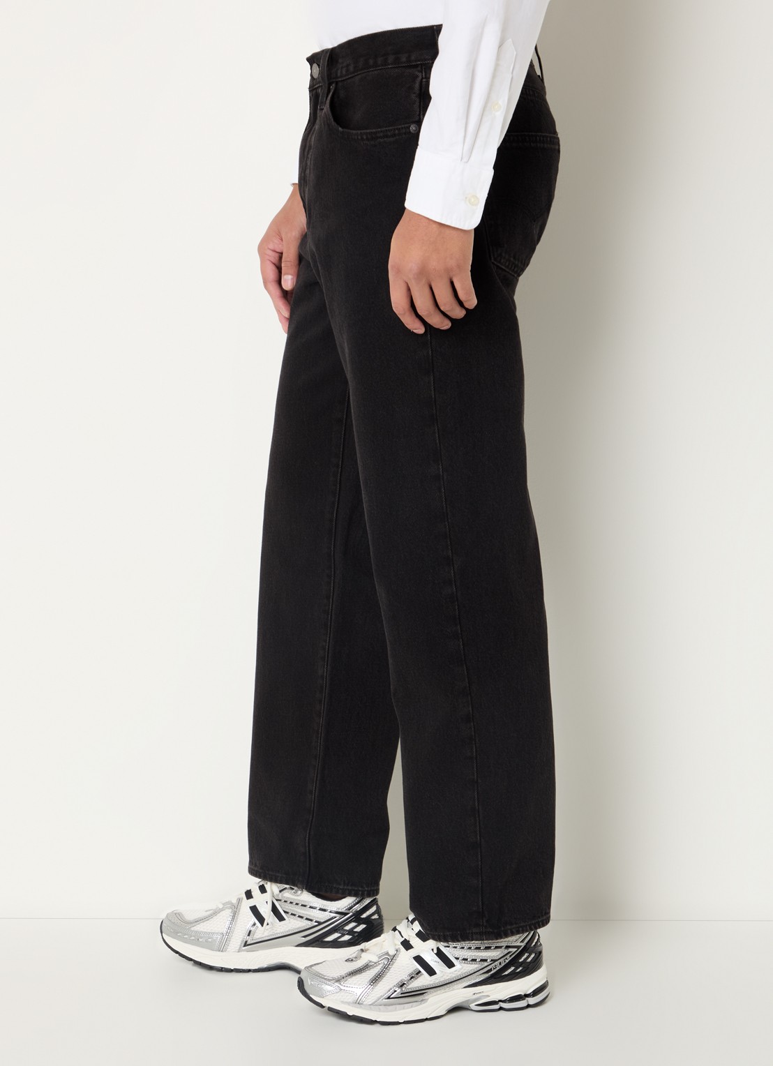 Levi's 568 loose fit jeans met gekleurde wassing - detail 3 zwart