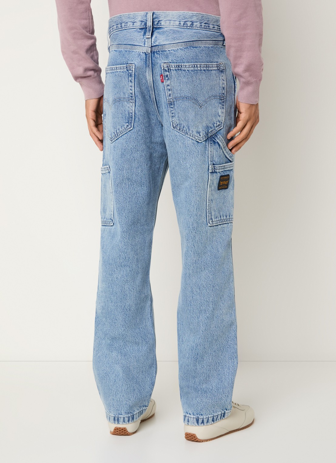 Levi's 568 Loose fit jeans met lichte wassing - achterkant 5 indigo