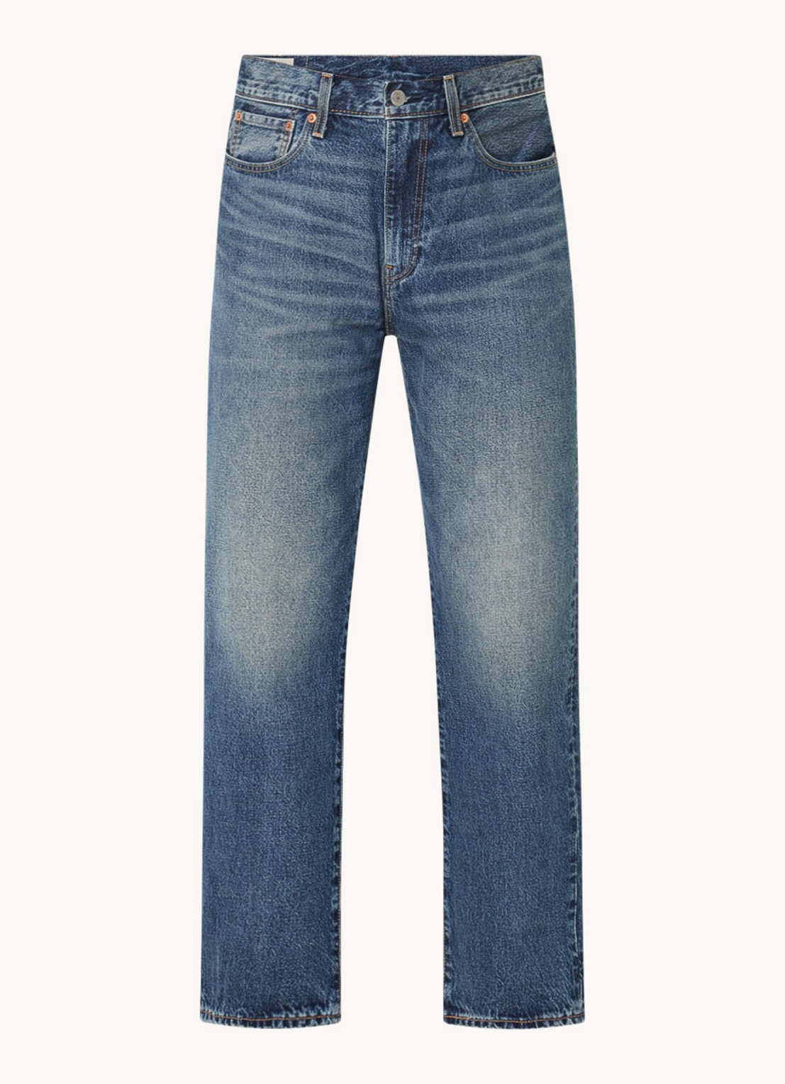 Levi's 568 loose fit jeans met medium wassing - voorkant 2 indigo