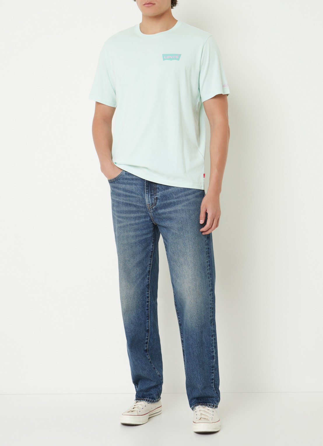 Levi's 568 loose fit jeans met medium wassing - voorkant 3 indigo