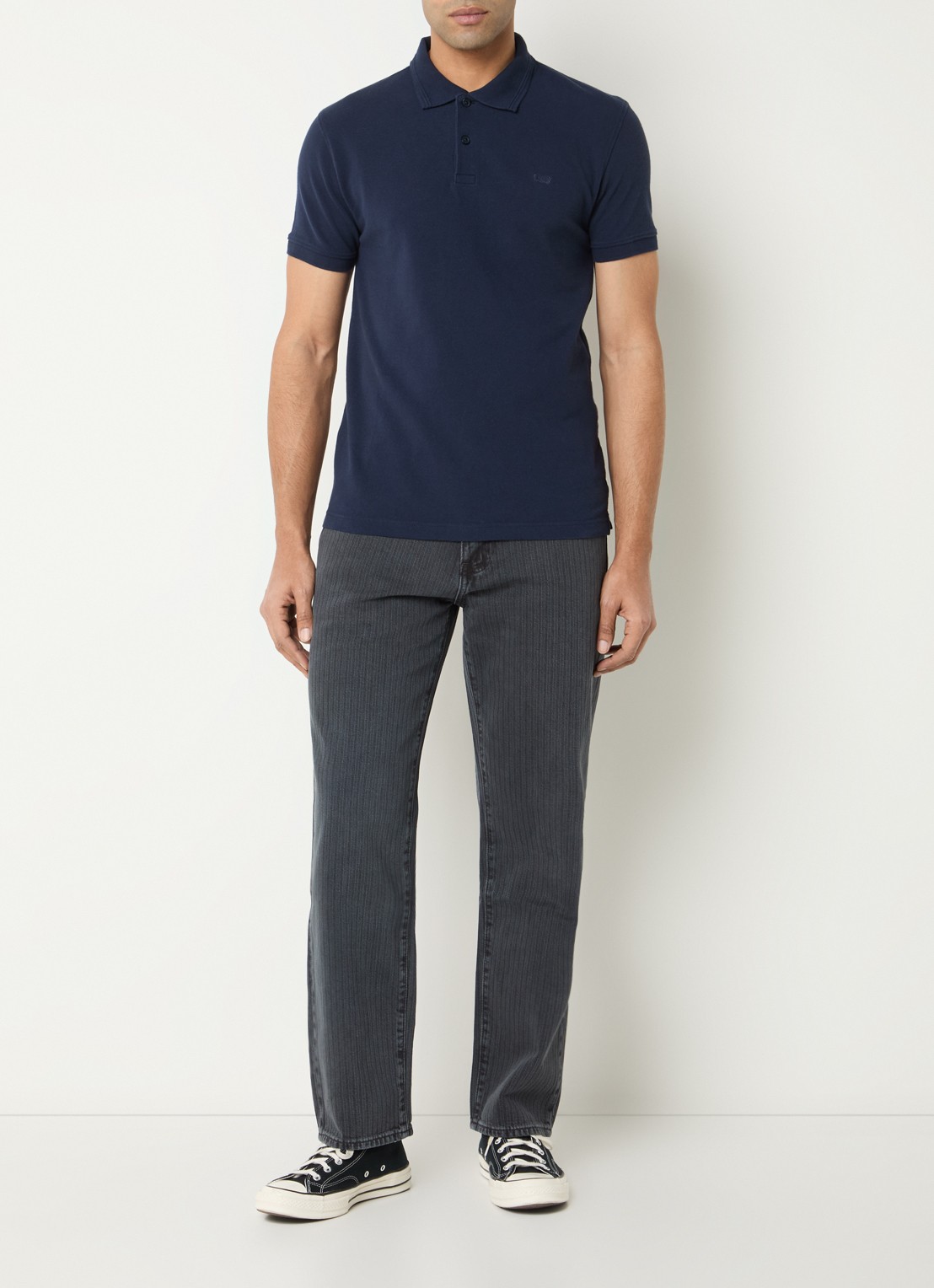 Levi's 568 slim fit jeans met gekleurde wassing - voorkant 2 antraciet