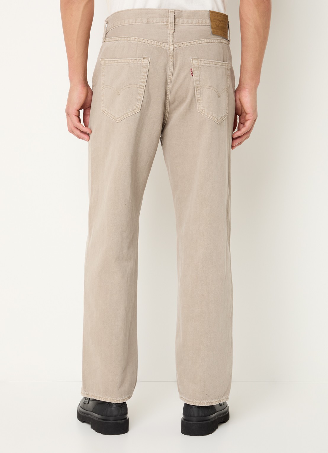 Levi's 568 straight leg jeans met gekleurde wassing - achterkant 5 zand