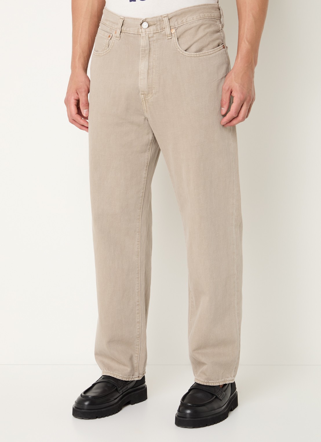 Levi's 568 straight leg jeans met gekleurde wassing - detail 3 zand