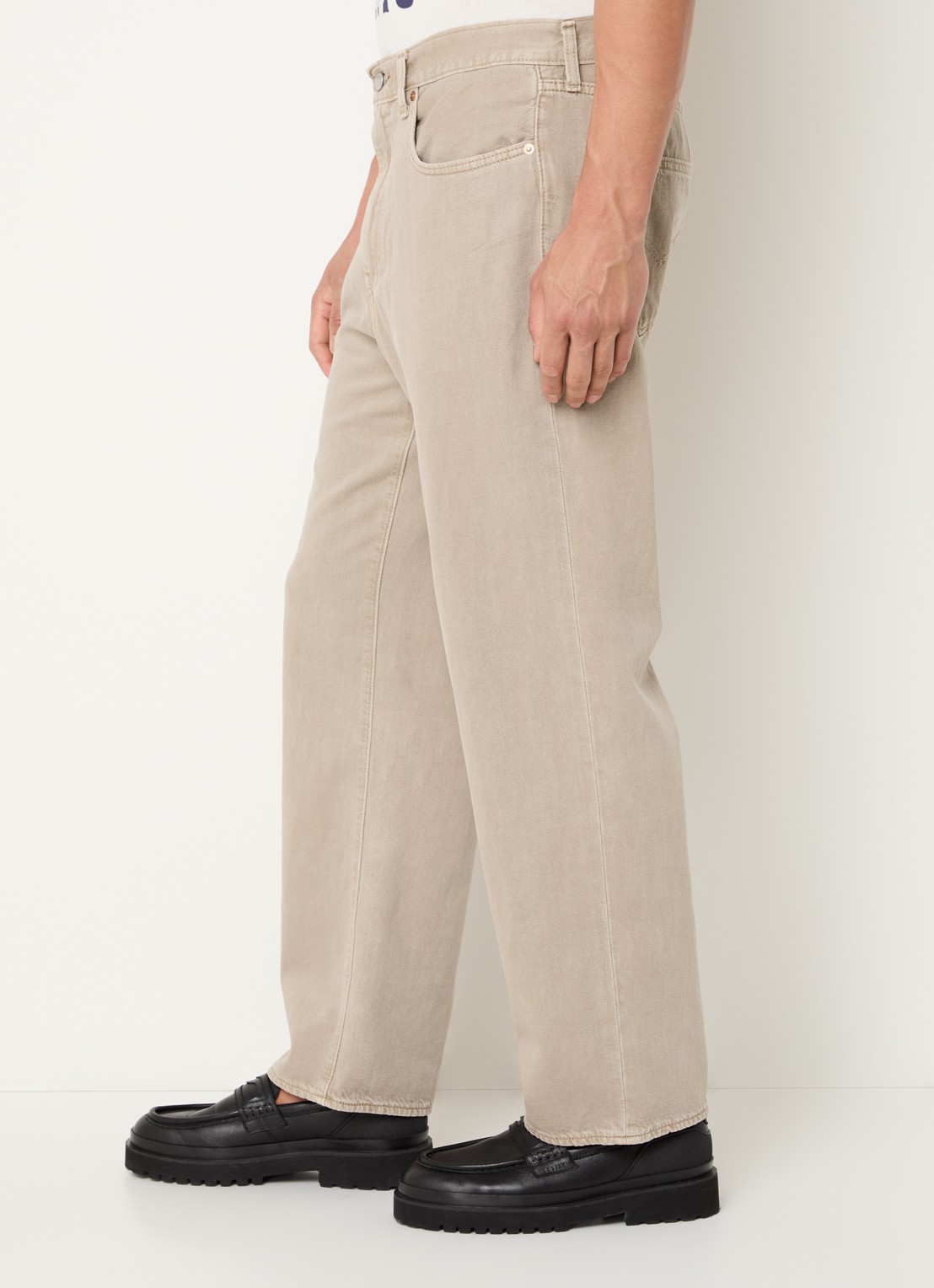 Levi's 568 straight leg jeans met gekleurde wassing - detail 4 zand