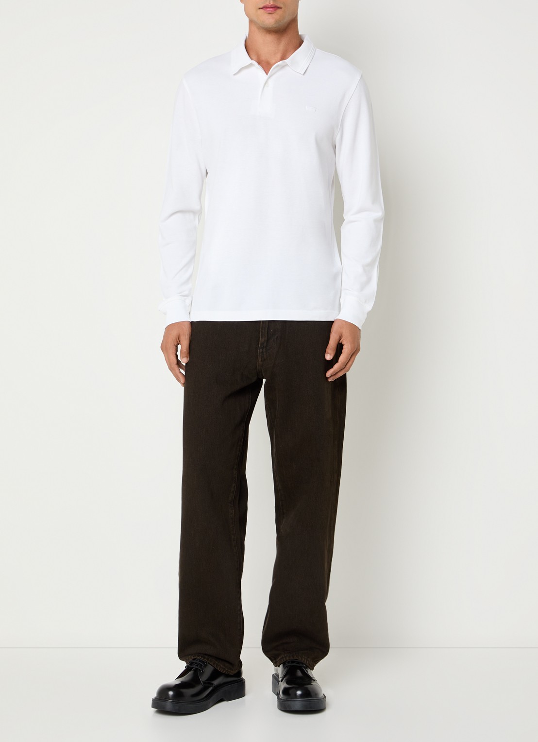 Levi's 568 straight leg jeans met gekleurde wassing - voorkant 3 donkerbruin