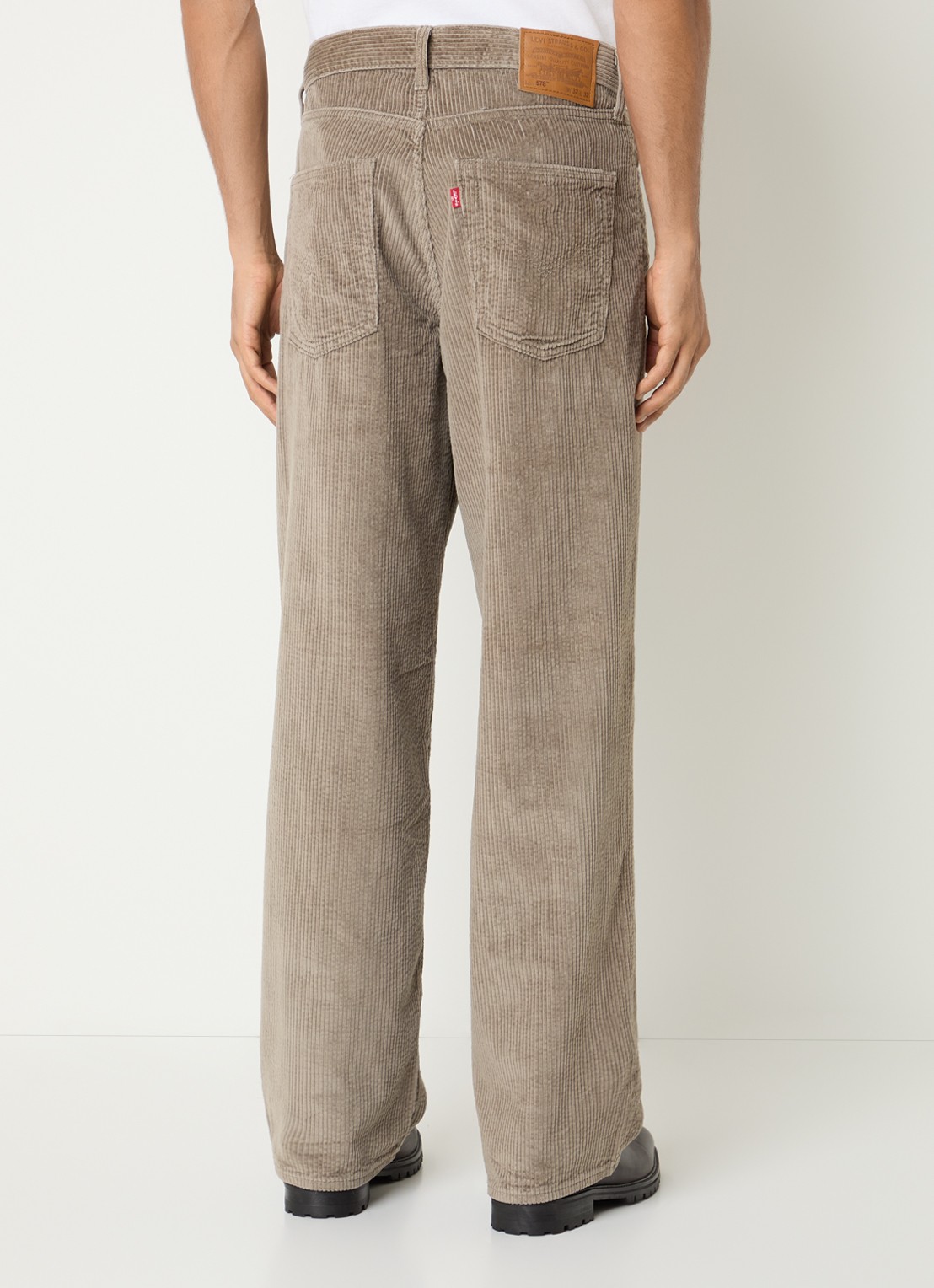 Levi's 578 straight leg jeans met gekleurde wassing - achterkant zand