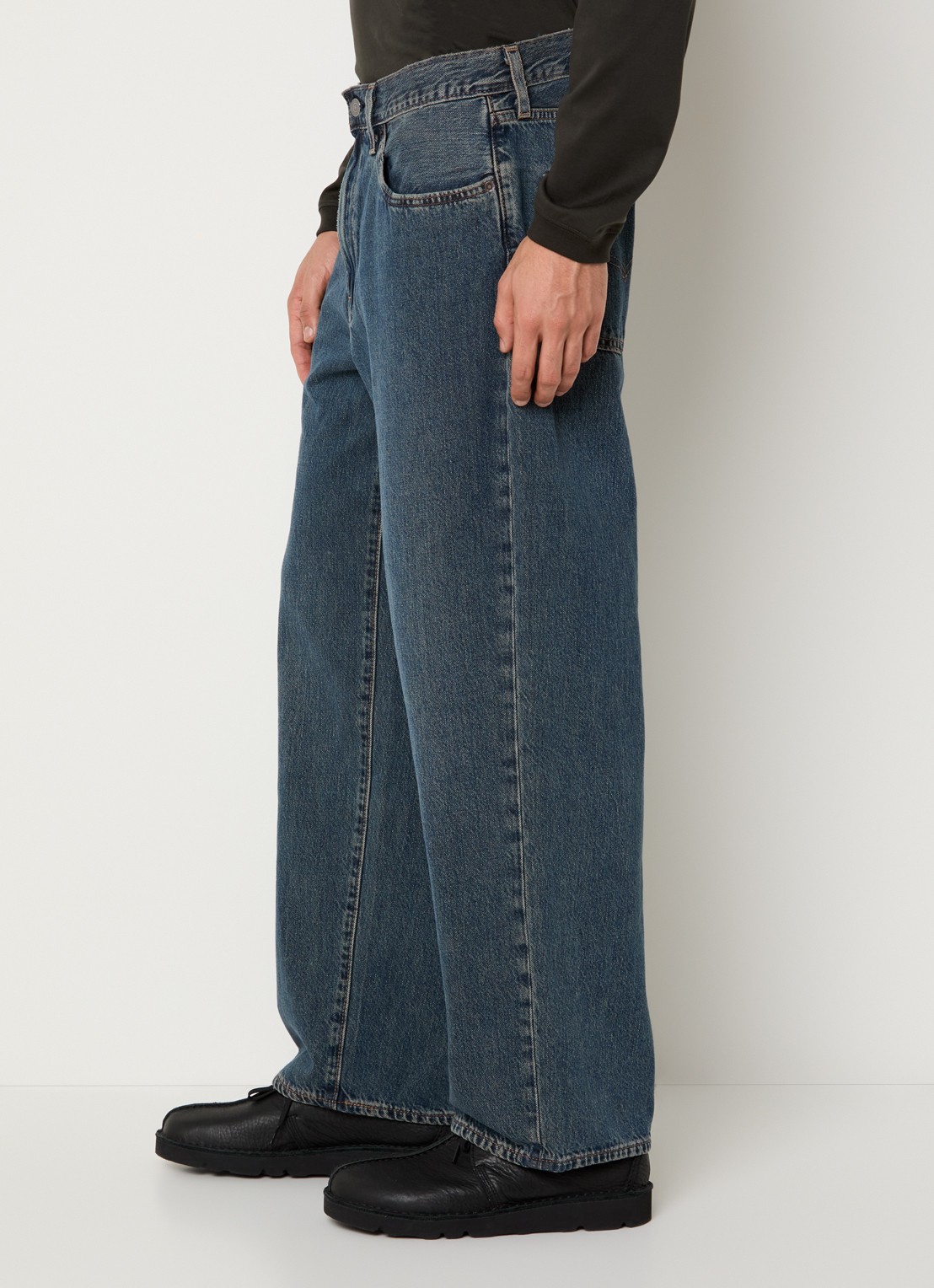 Levi's 578 straight leg jeans met medium wassing - detail 3 indigo