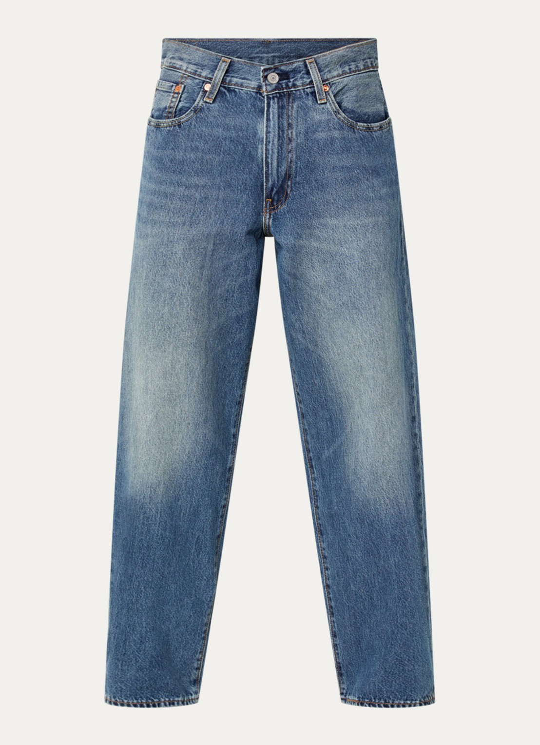 Levi's 578 Wide leg jeans met medium wassing - voorkant 4 indigo