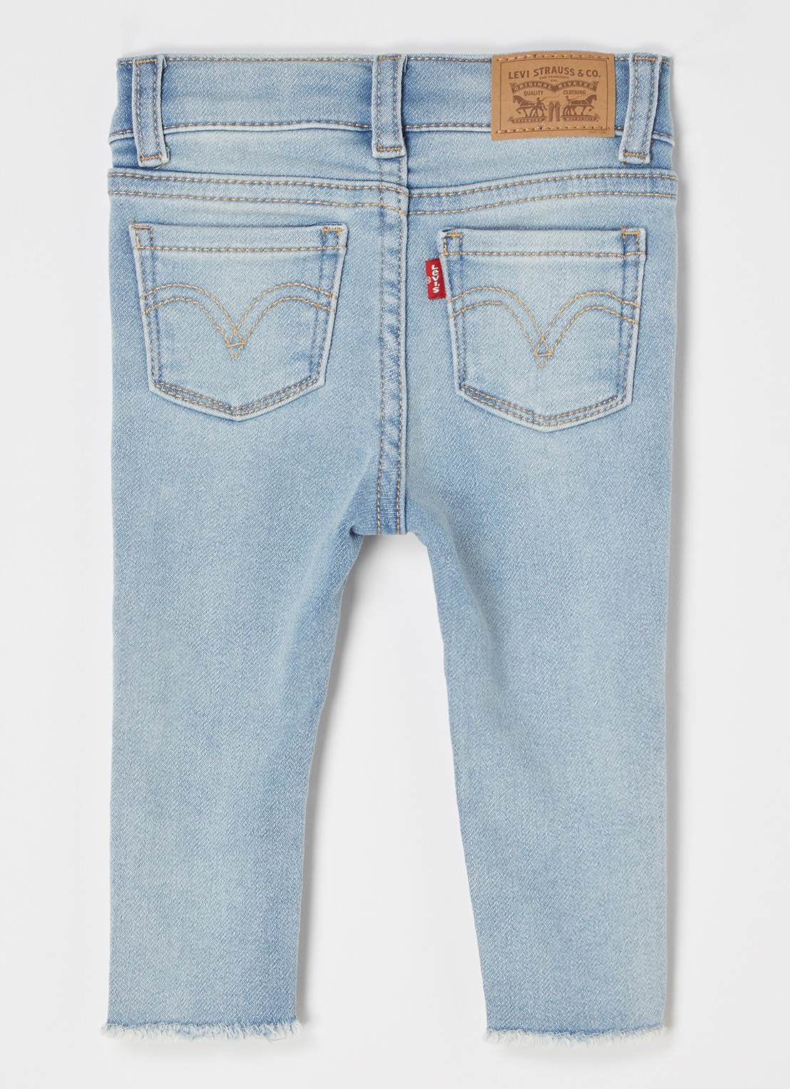 Levi's 710 super skinny jeans met stretch - voorkant 2 lichtblauw