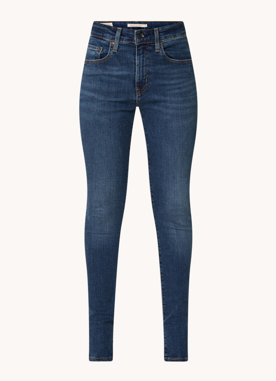 Levi's 721 High waist skinny jeans met donkere wassing - voorkant 2 indigo