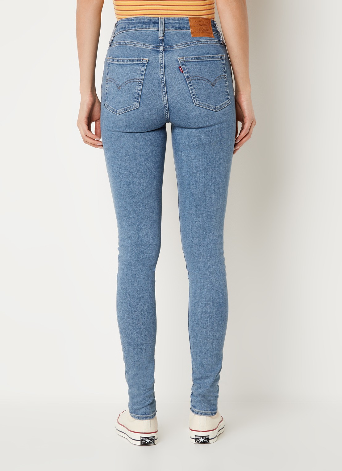 Levi's 721 high waist skinny jeans - achterkant 5 indigo