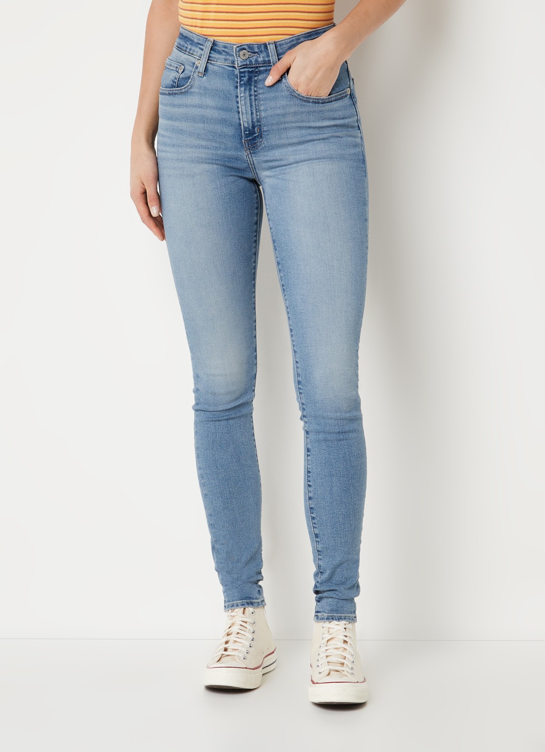 Levi's 721 high waist skinny jeans - detail 3 indigo