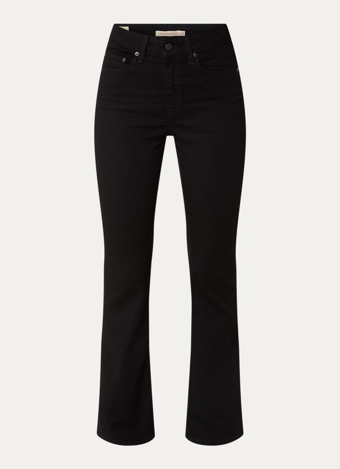 Levi's 725 high waist bootcut jeans met gekleurde wassing - voorkant zwart