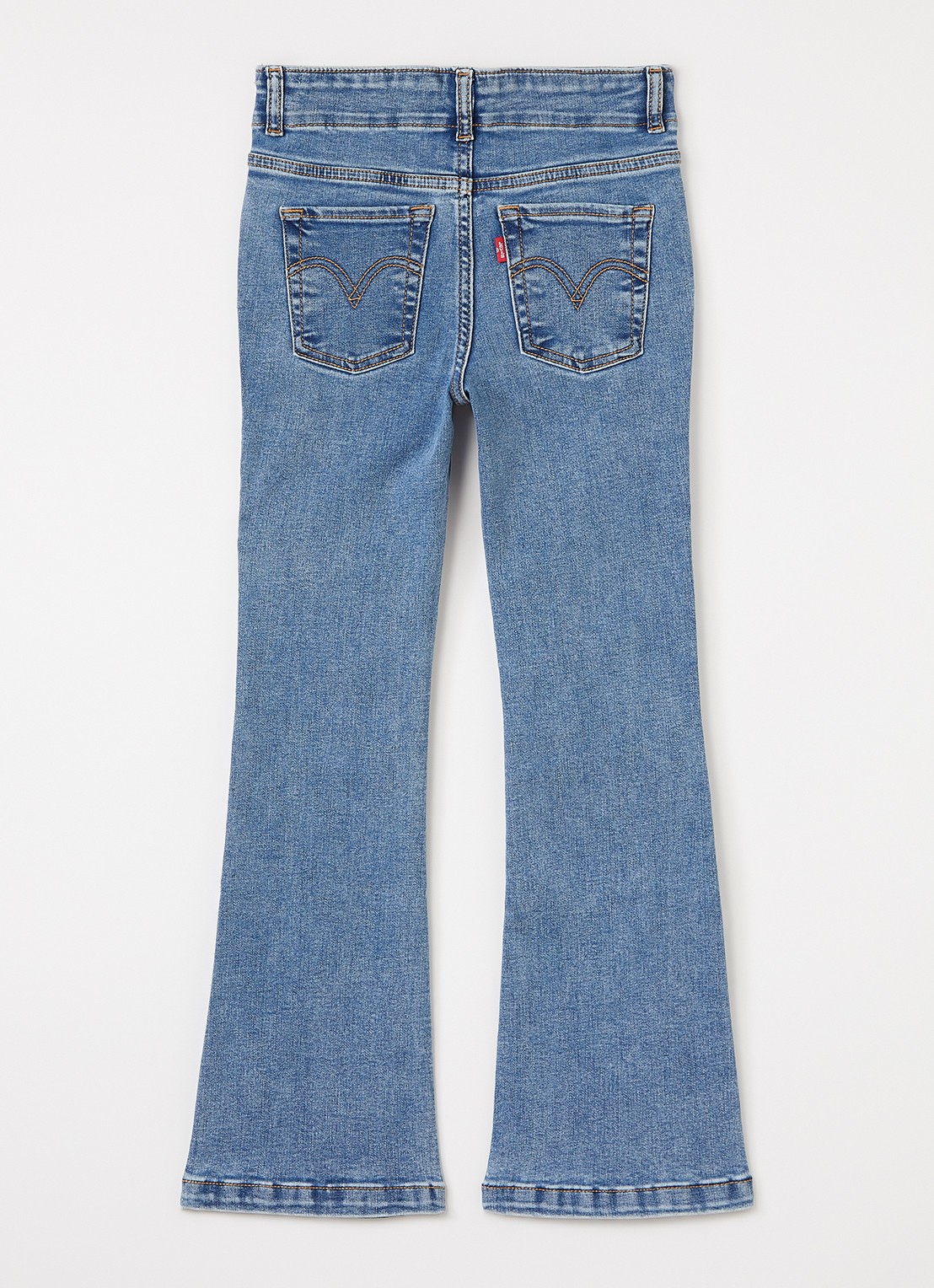 Levi's 726 flared jeans met medium wassing - voorkant 3 indigo