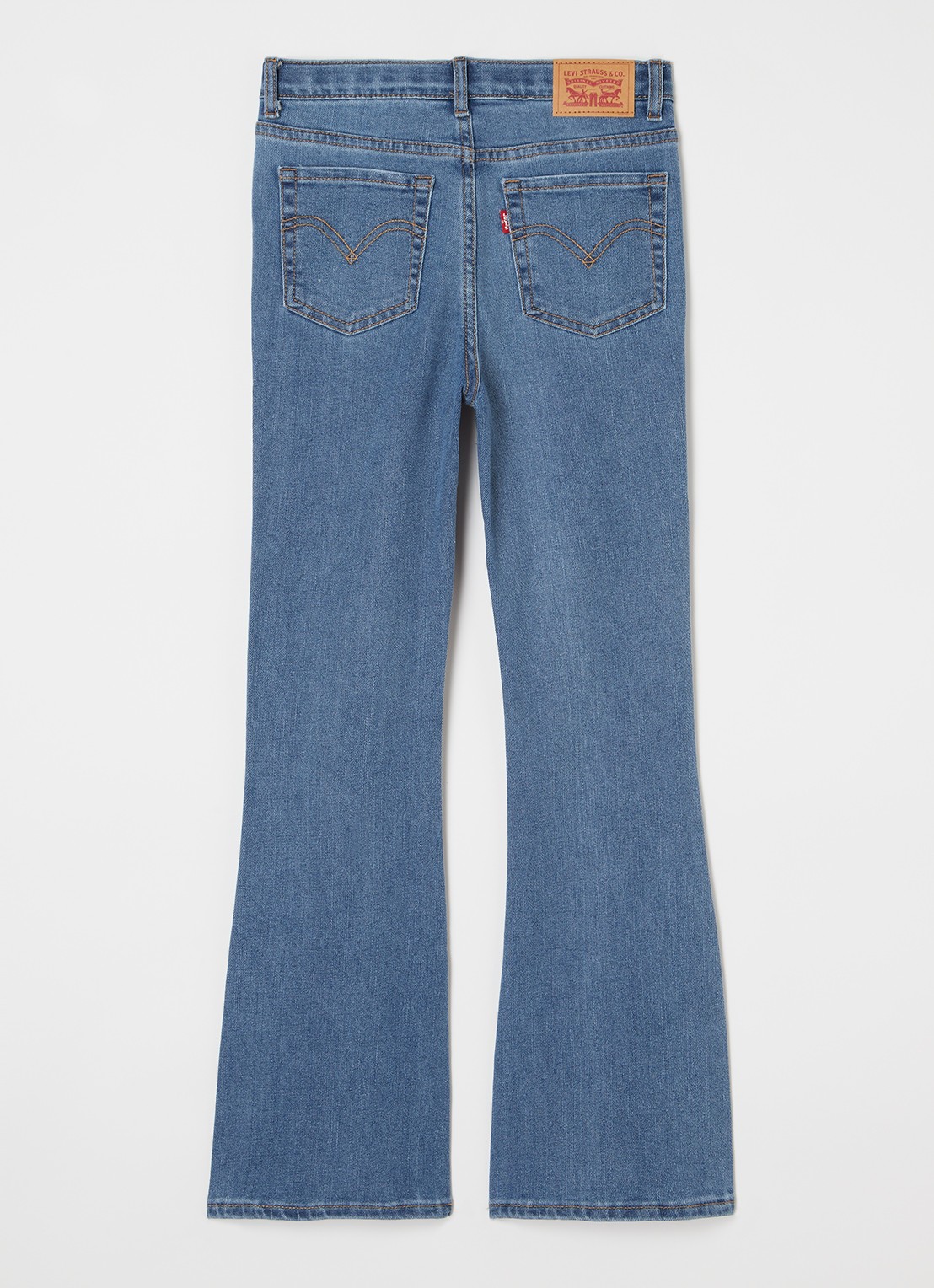 Levi's 726 high rise flared jeans met stretch - detail 4 indigo
