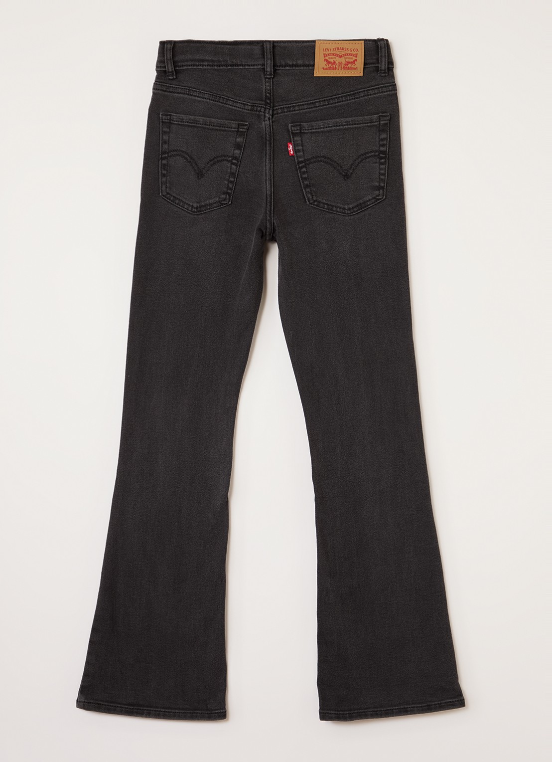 Levi's 726 high waist flared jeans met gekleurde wassing - voorkant 2 zwart