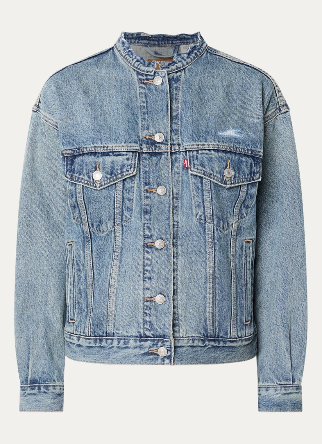 Levi's 90's Trucker Craft Of Love spijkerjas met steekzakken - voorkant indigo