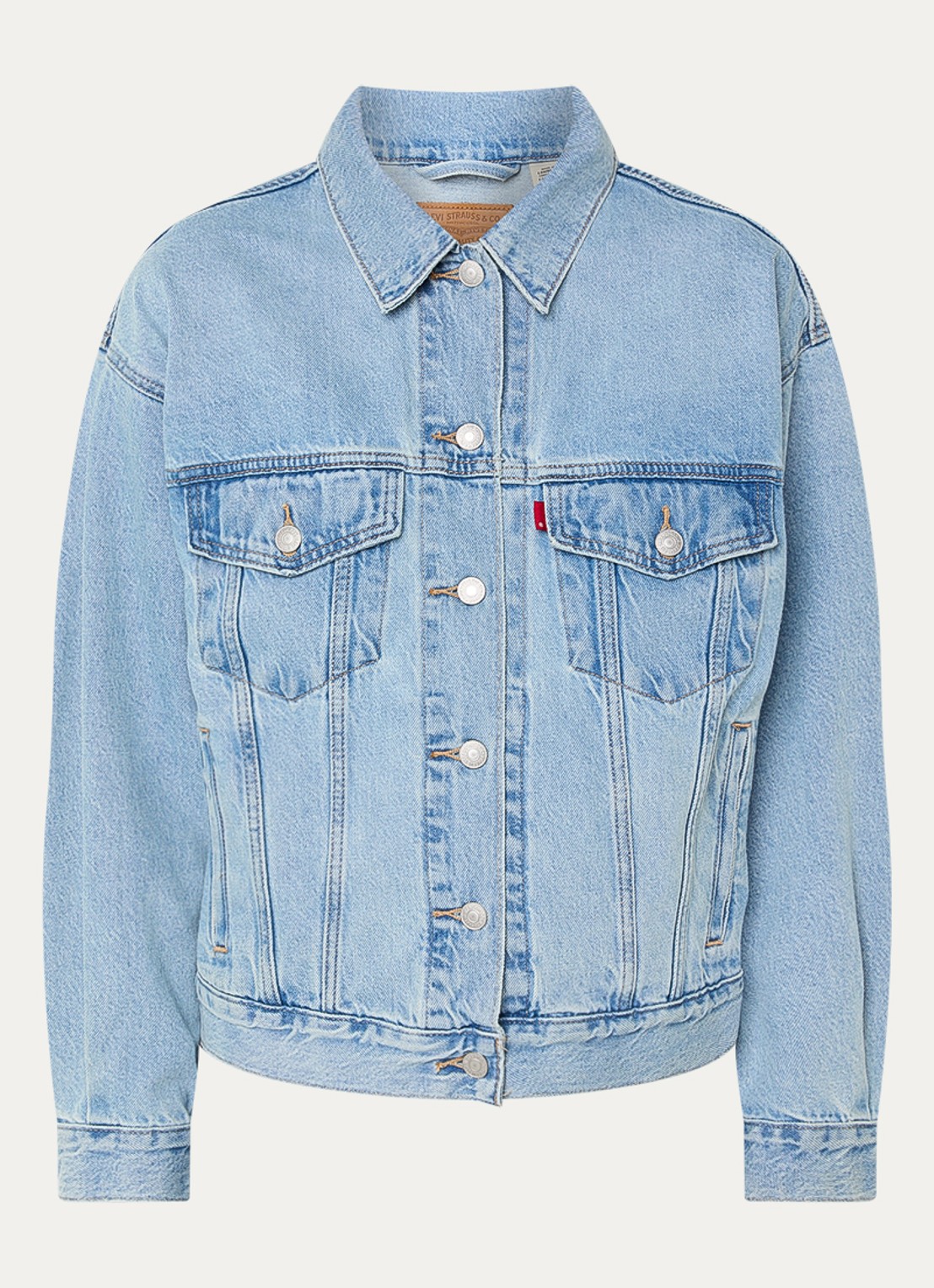 Levi's 90s Trucker spijkerjas met klepzakken - voorkant 2 indigo