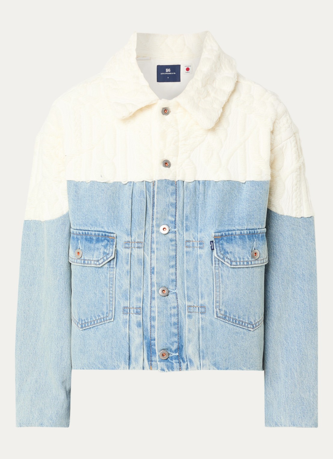 Levi's Aran spijkerjas met borduring - voorkant indigo
