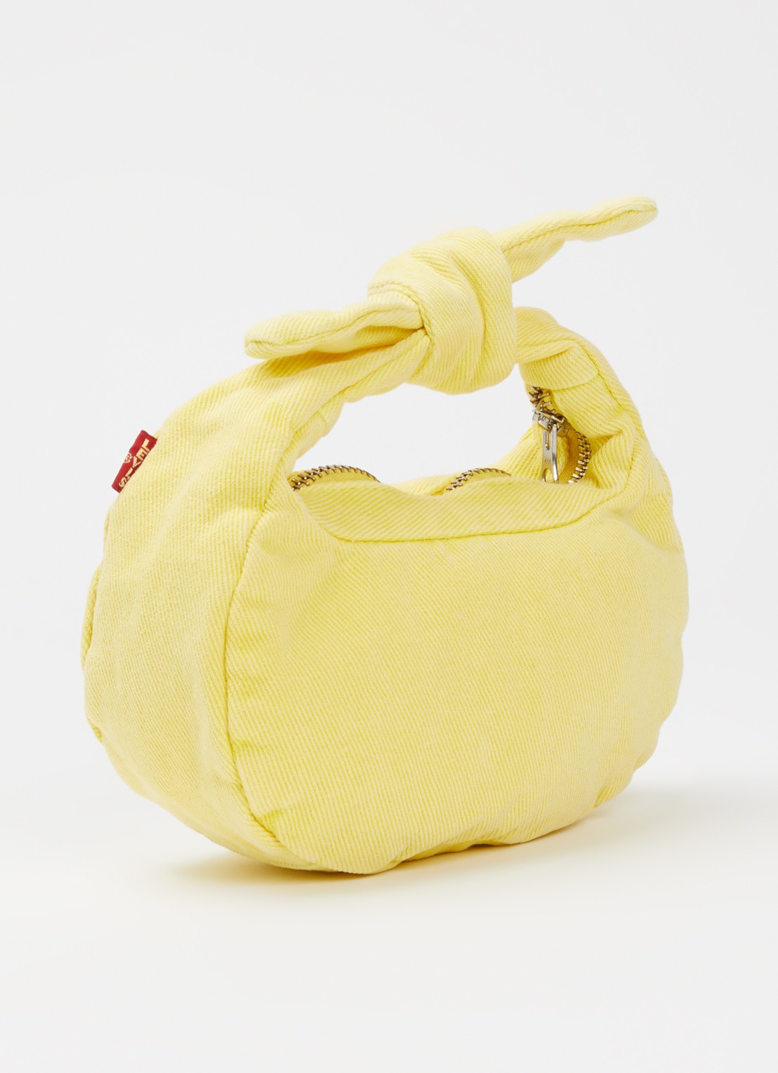 Levi's Baby Brooklyn handtas van denim - achterkant 2 geel