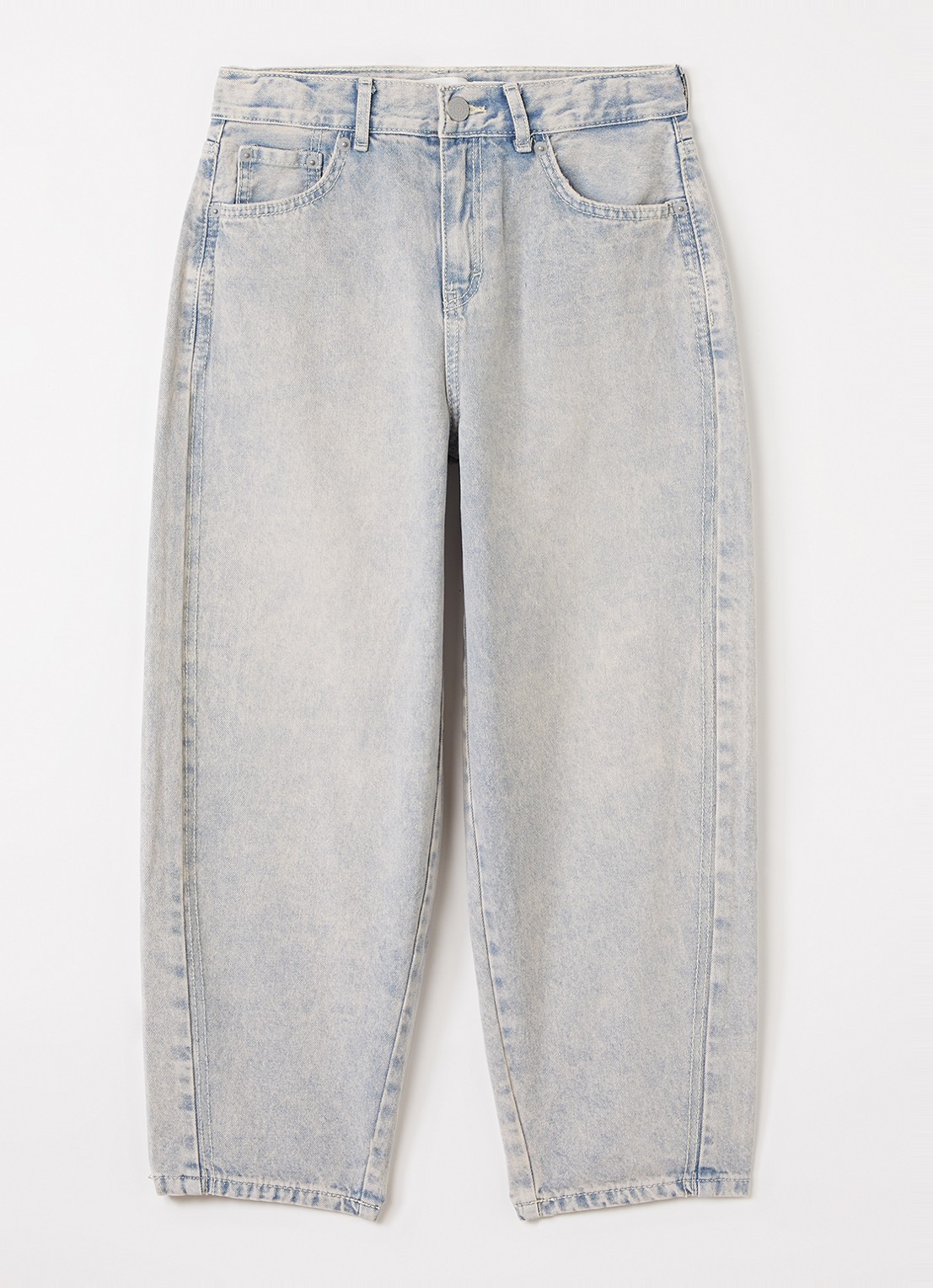 Levi's Balloon fit jeans met lichte wassing - voorkant 2 indigo
