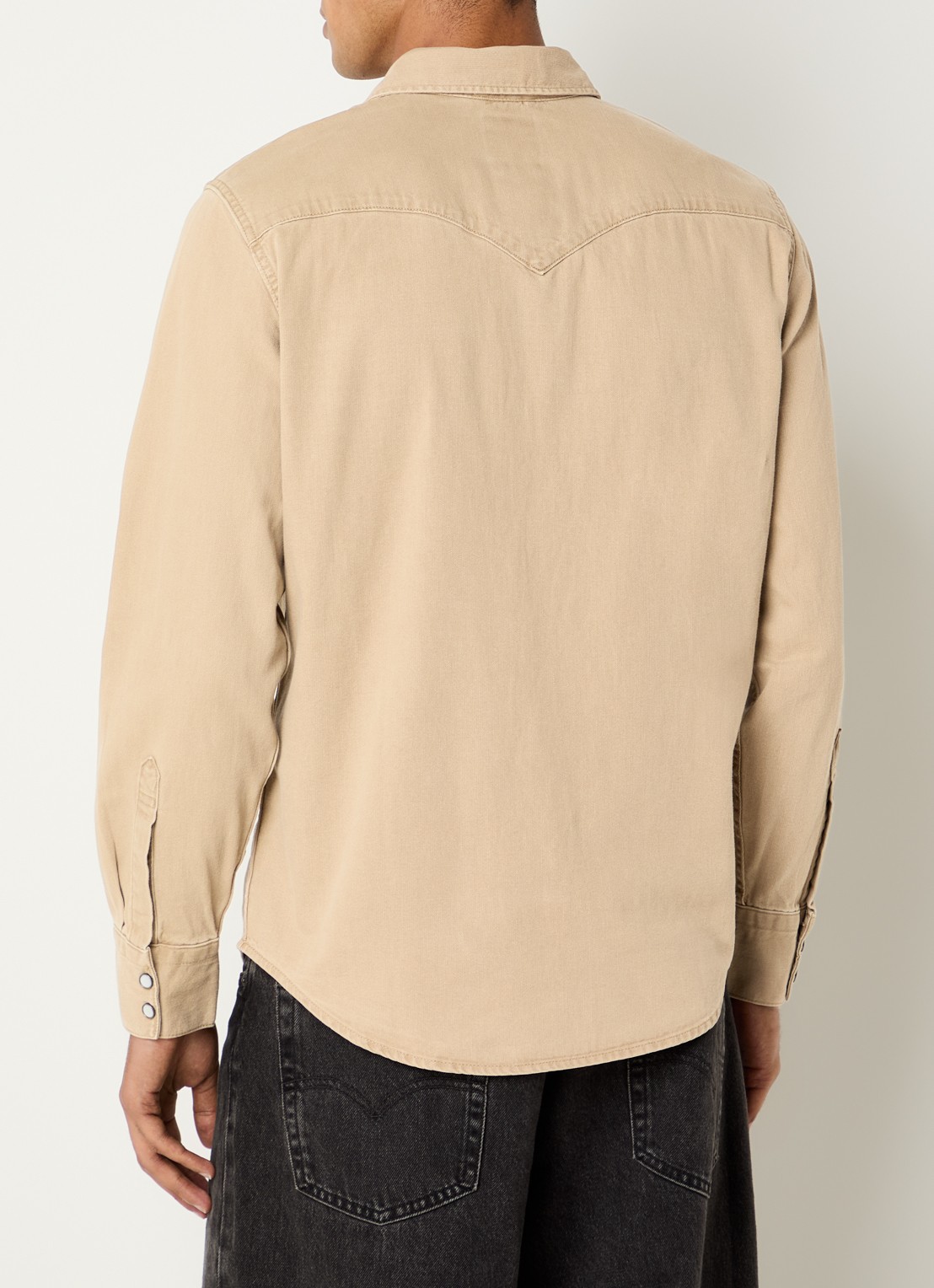 Levi's Barstow overhemd met borstzakken - achterkant 2 camel
