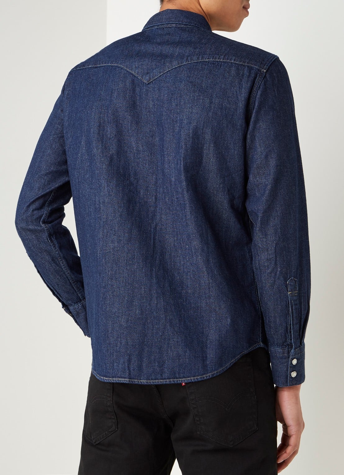 Levi's Barstow Western regular fit denim overhemd - achterkant 4 jeans