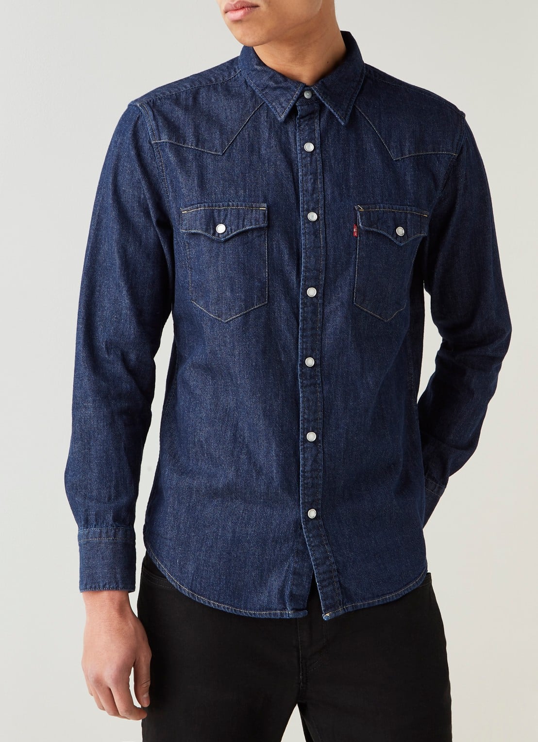 Levi's Barstow Western regular fit denim overhemd - detail 3 jeans