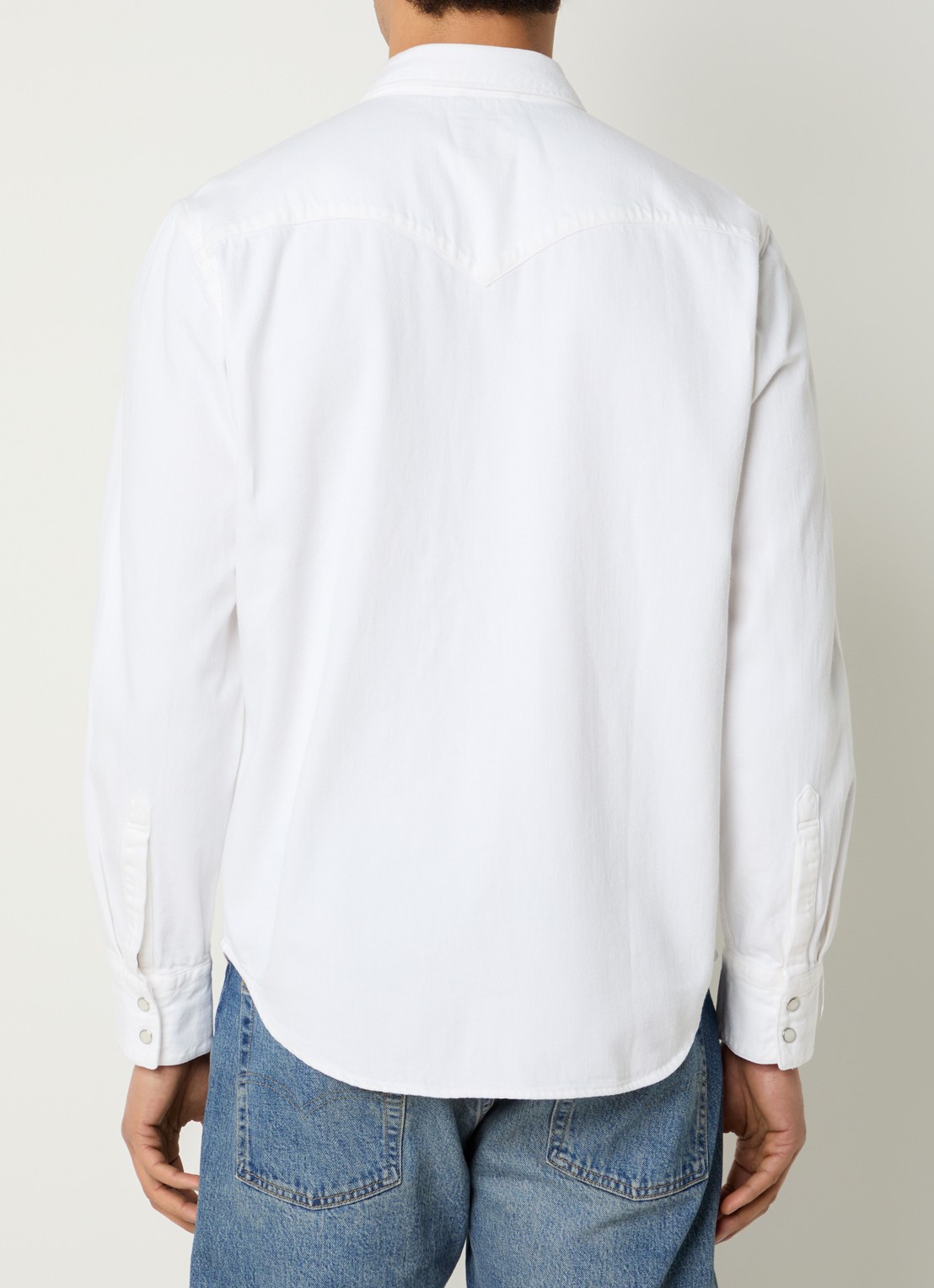 Levi's Barstow Western regular fit overshirt - achterkant 2 gebroken wit