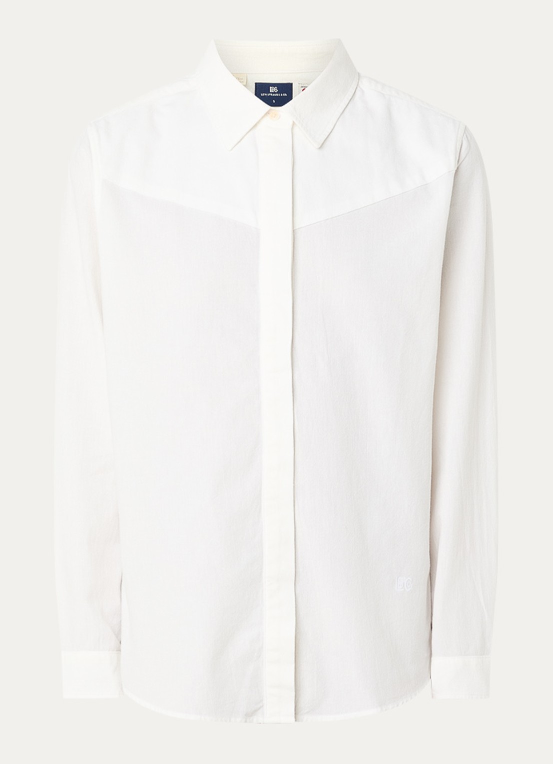 Levi's Blouse met kraag - voorkant gebroken wit