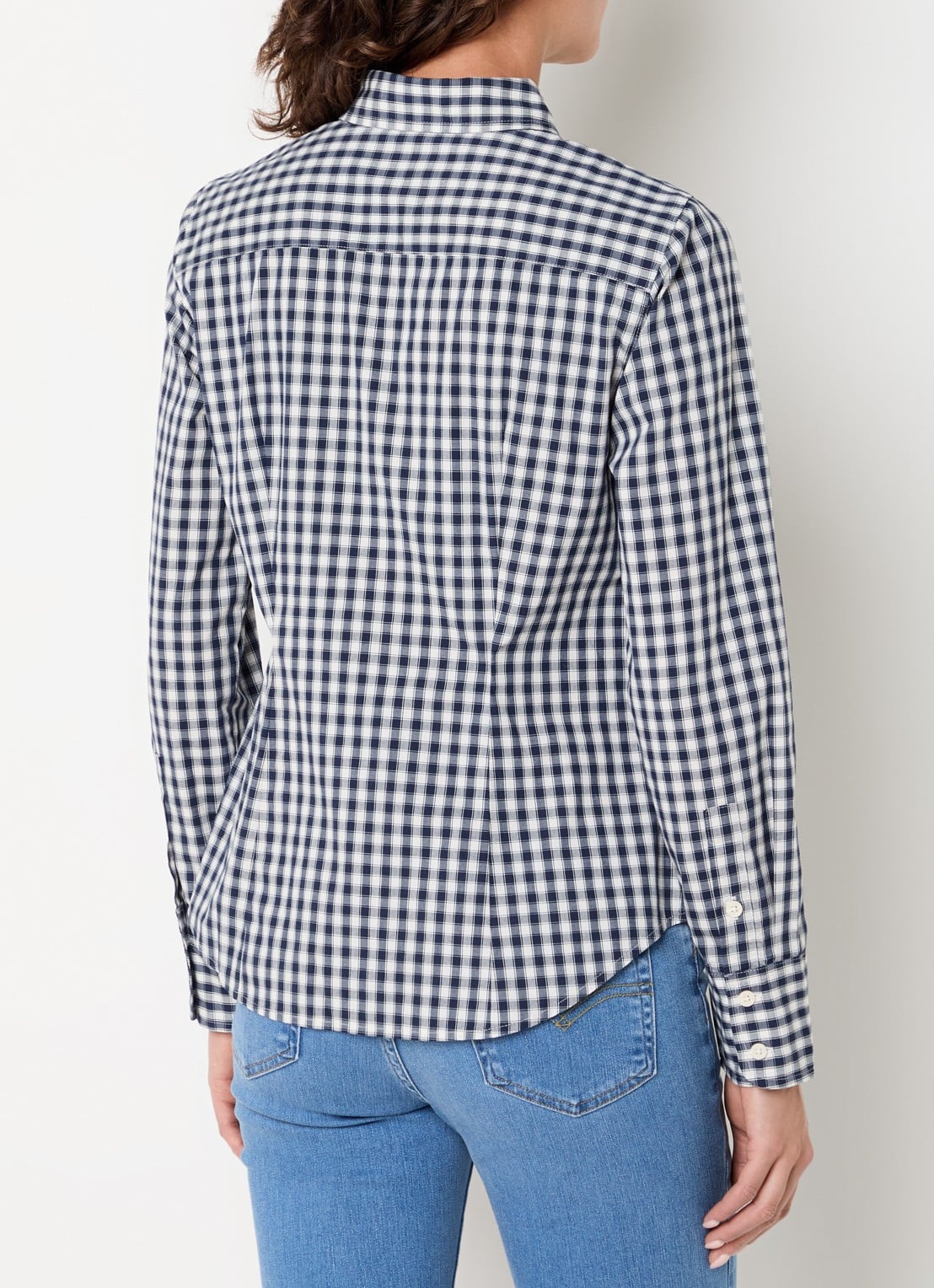 Levi's Blouse met ruitdessin - achterkant 3 donkerblauw