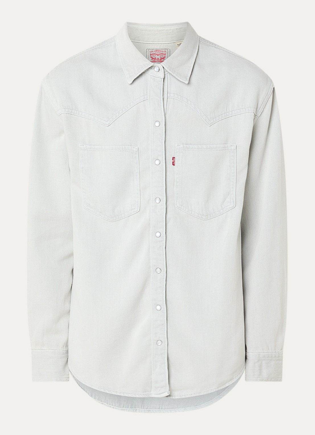 Levi's Blouse  - voorkant 3 lichtgrijs