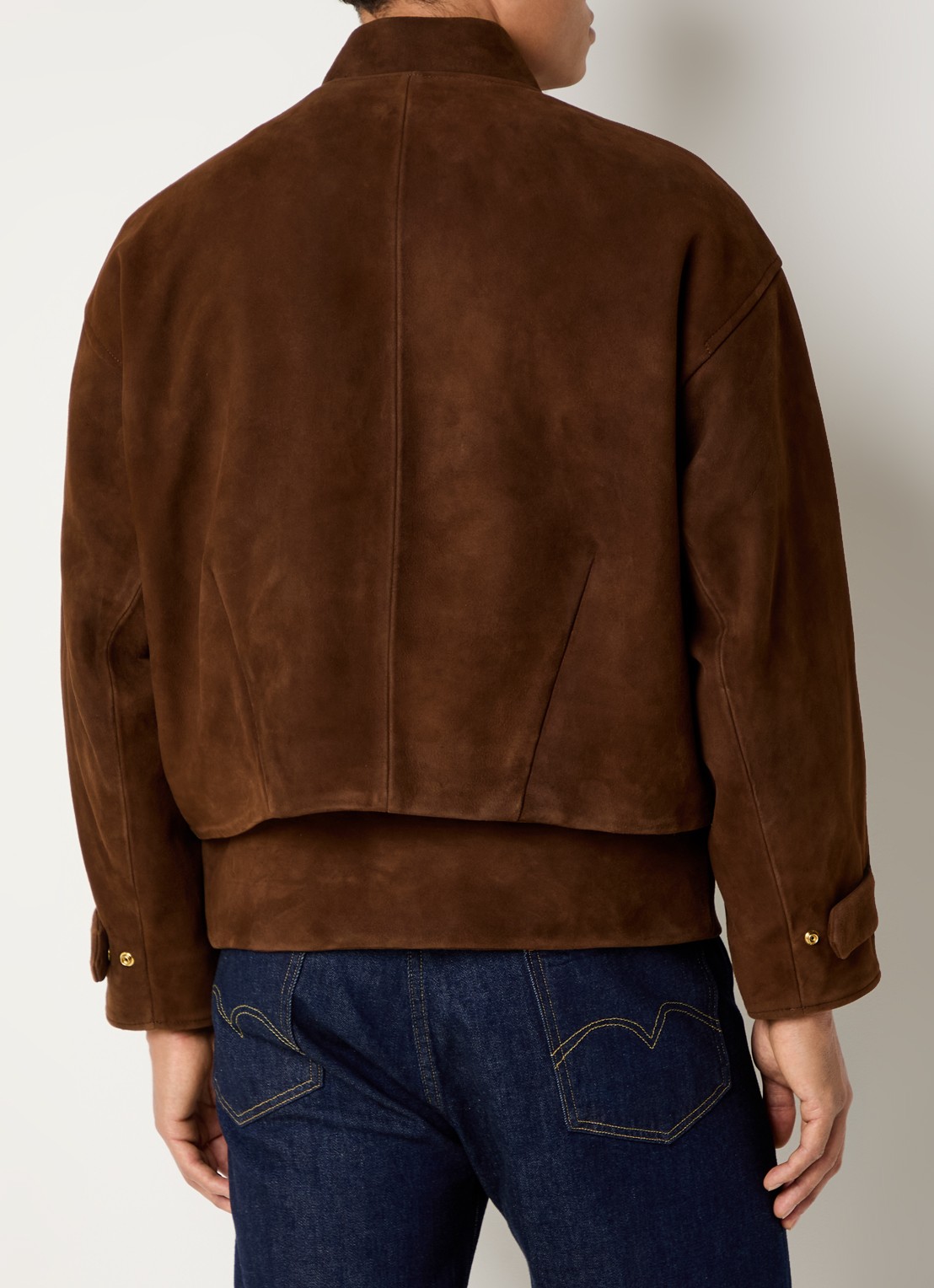 Levi's Bomberjack van suède  - achterkant bruin