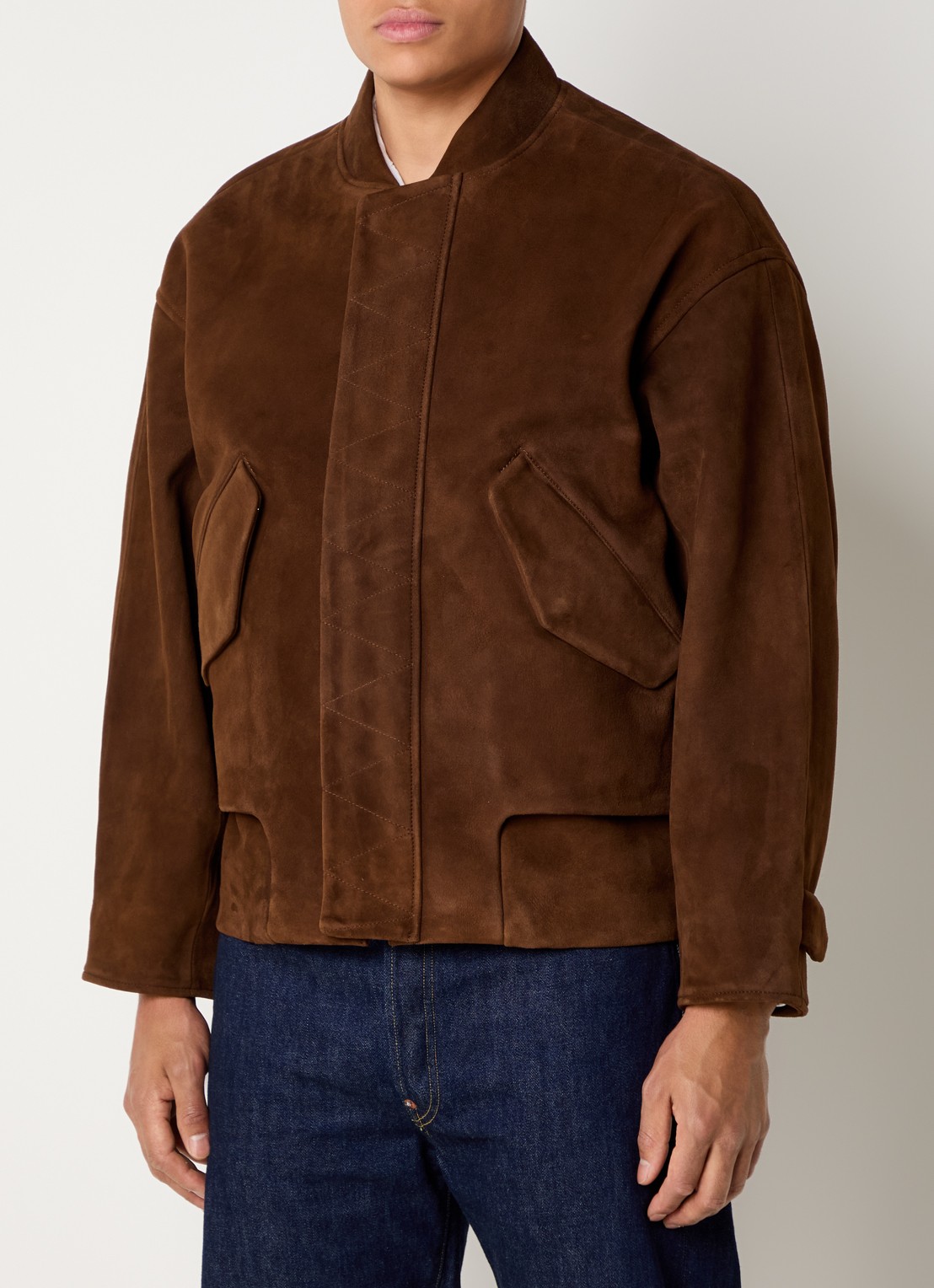 Levi's Bomberjack van suède  - detail 2 bruin