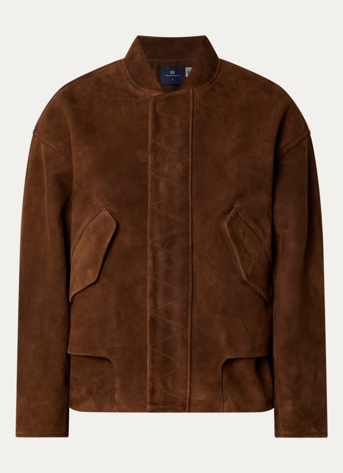 Levi's Bomberjack van suède  - voorkant 3 bruin