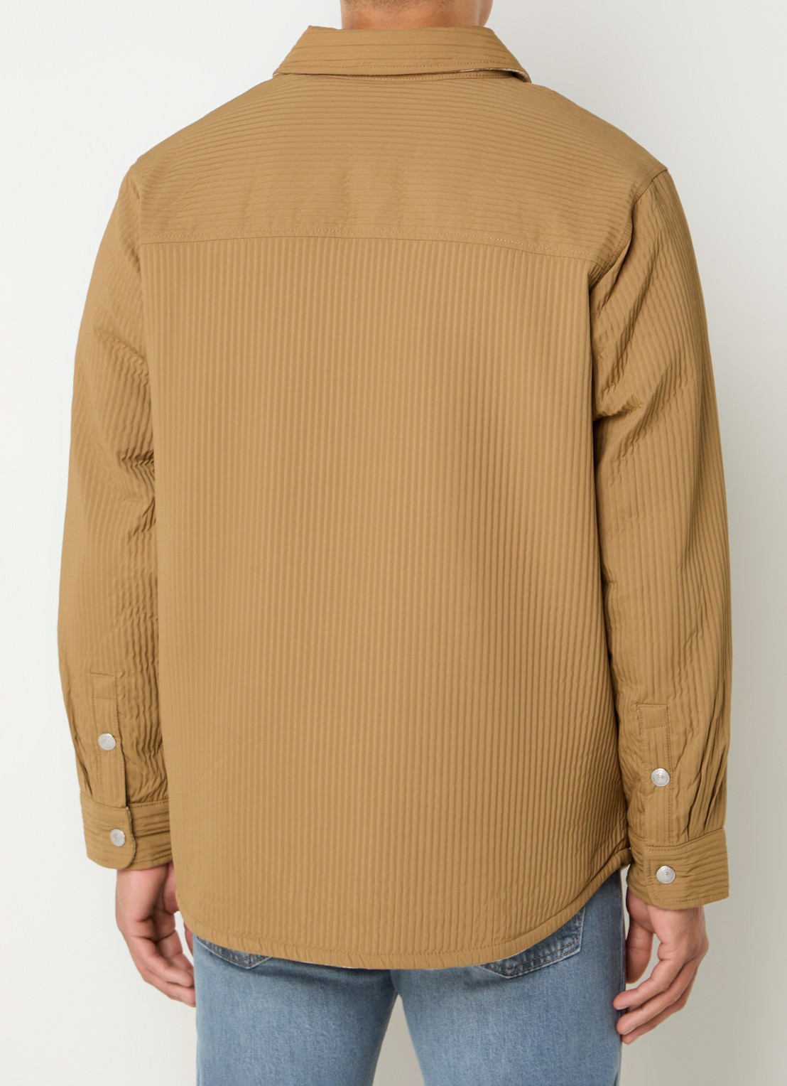 Levi's Bryant reversible overshirt met ruitdessin - achterkant 3 camel