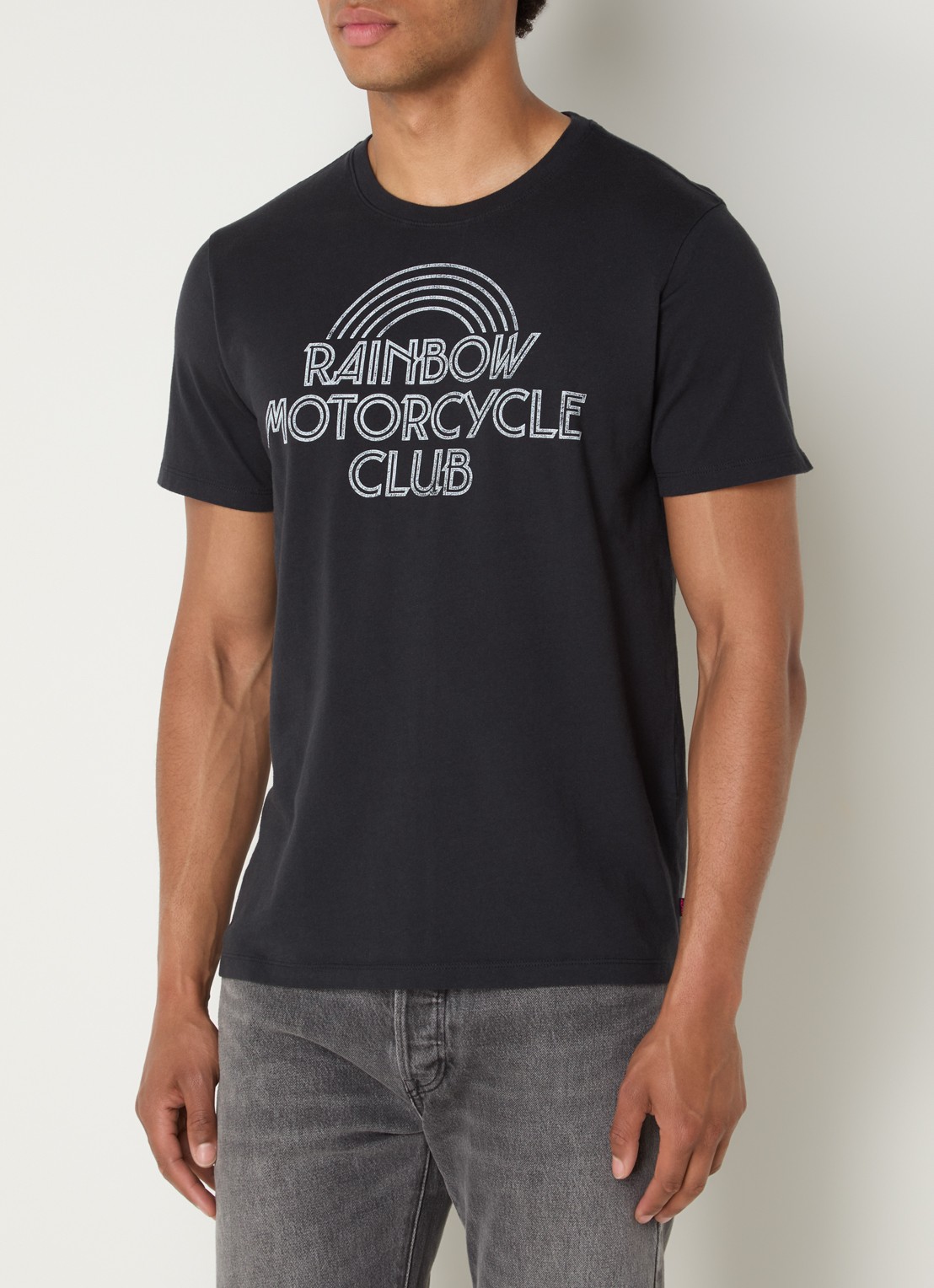 Levi's Community T-shirt met front- en backprint - detail 2 zwart