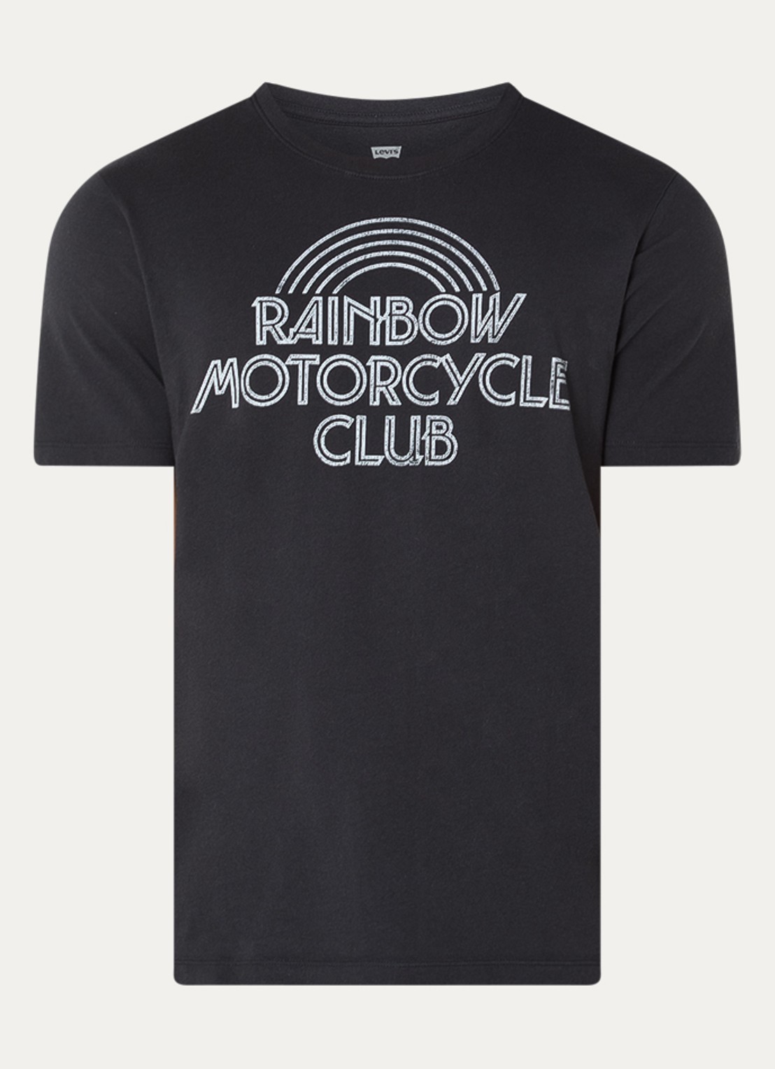 Levi's Community T-shirt met front- en backprint - voorkant 3 zwart