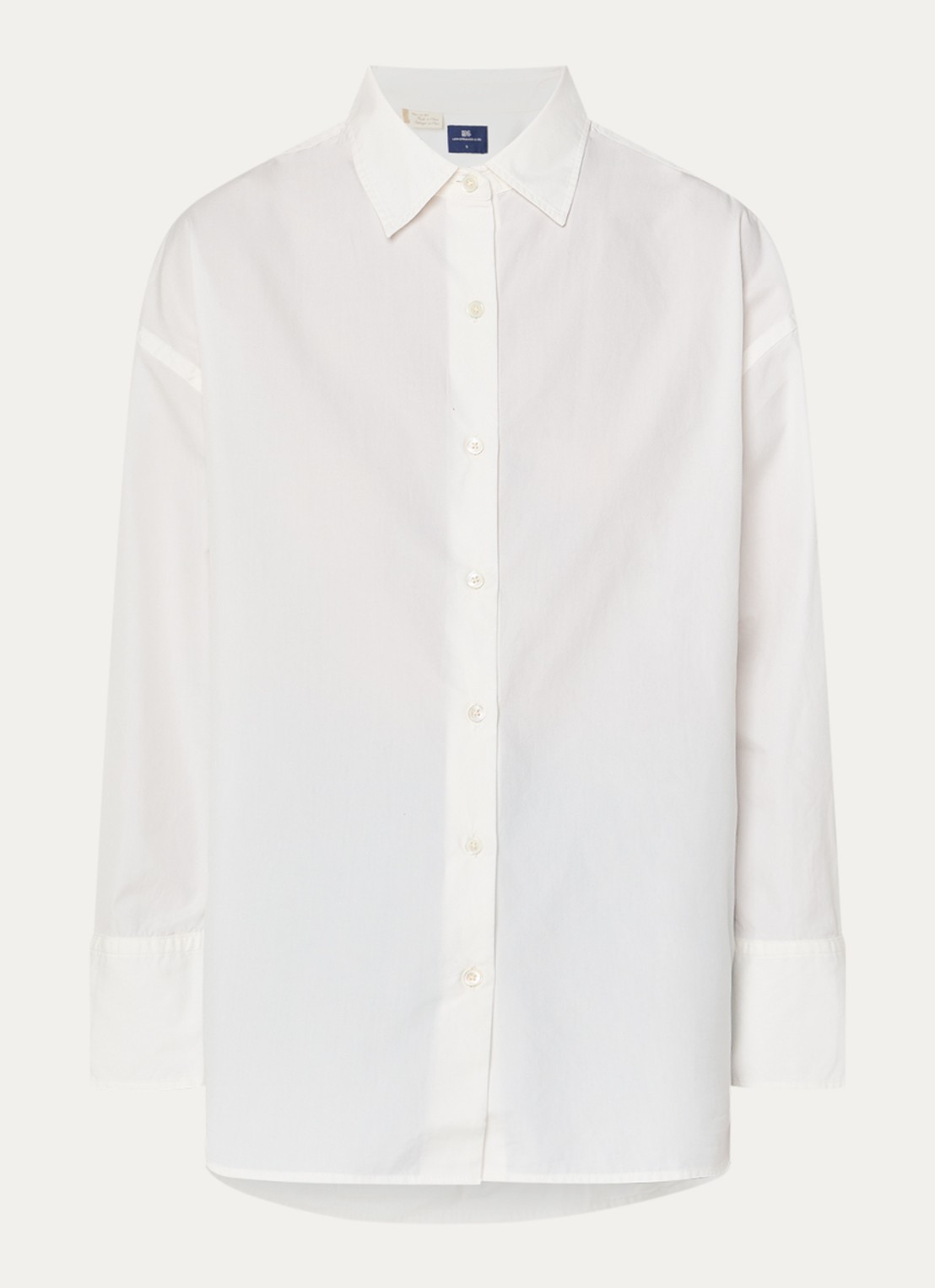 Levi's Core blouse met kraag - voorkant 3 gebroken wit