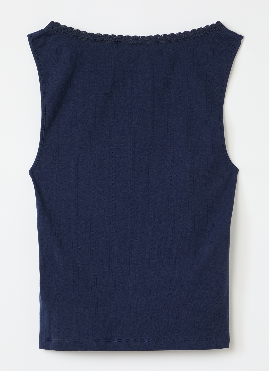 Levi's Dry Goods mouwloze top - voorkant 2 donkerblauw